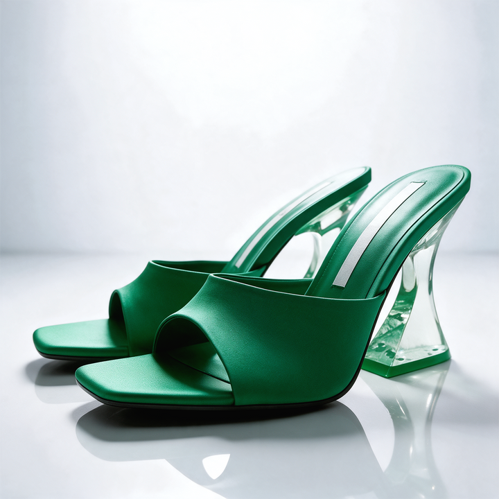 Francesca Hourglass Heel Mules