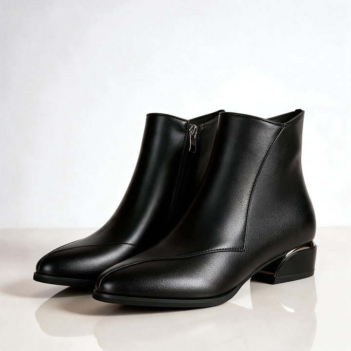Florence Gilt Heel Ankle Boot
