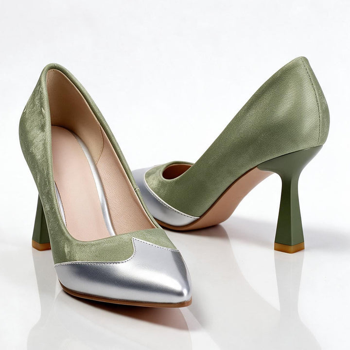 Bella Silver Point Pumps