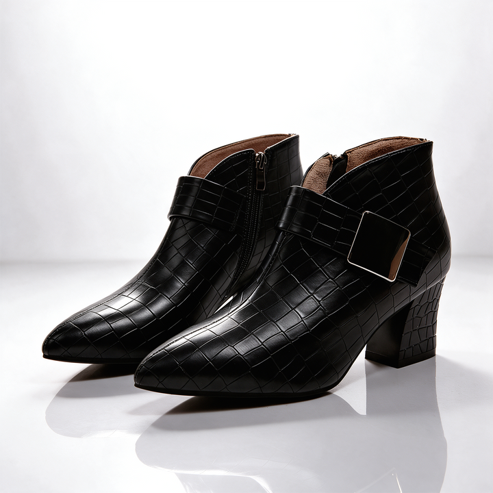 Florence Croc Block Boots