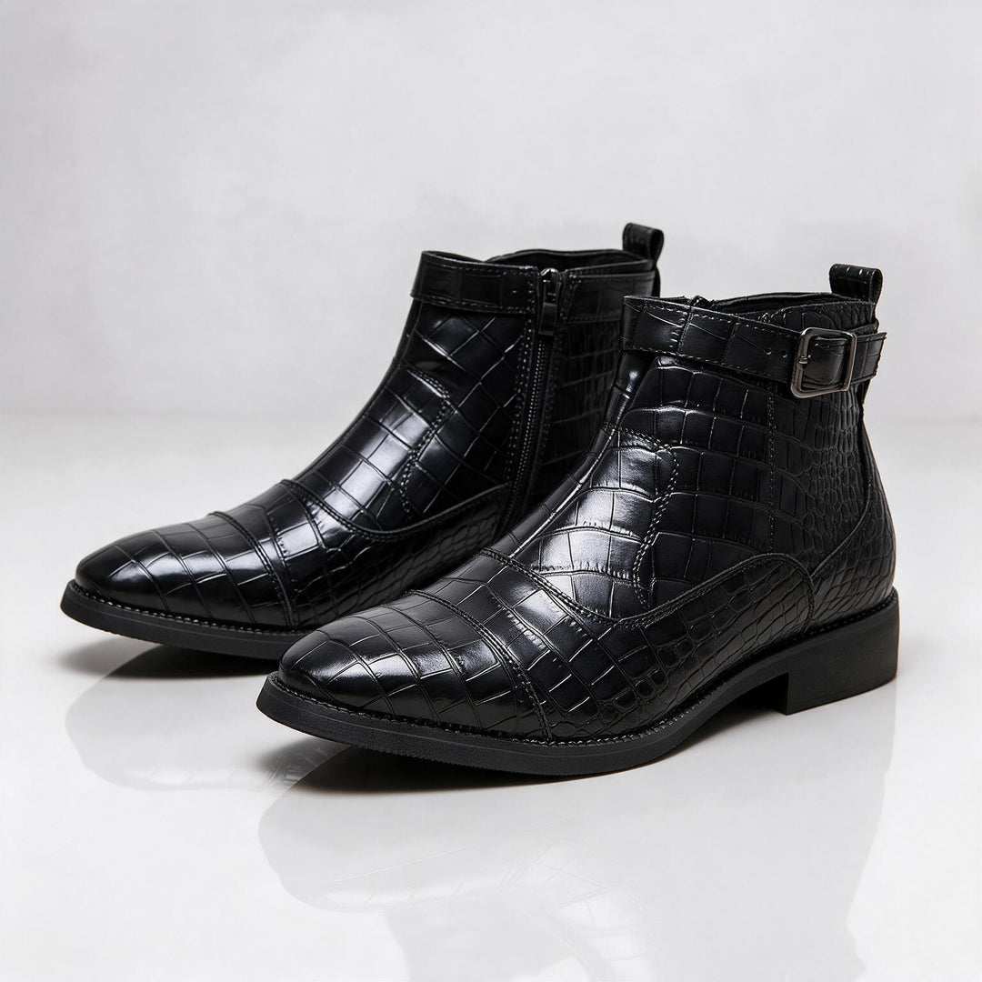 Dutton Croc Zip Boots
