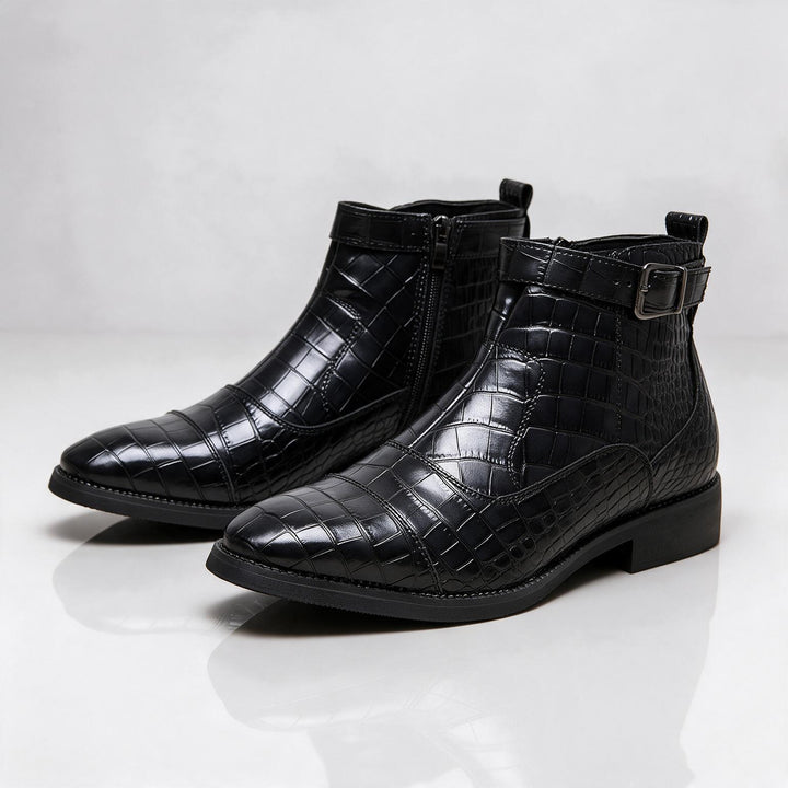 Dutton Croc Zip Boots