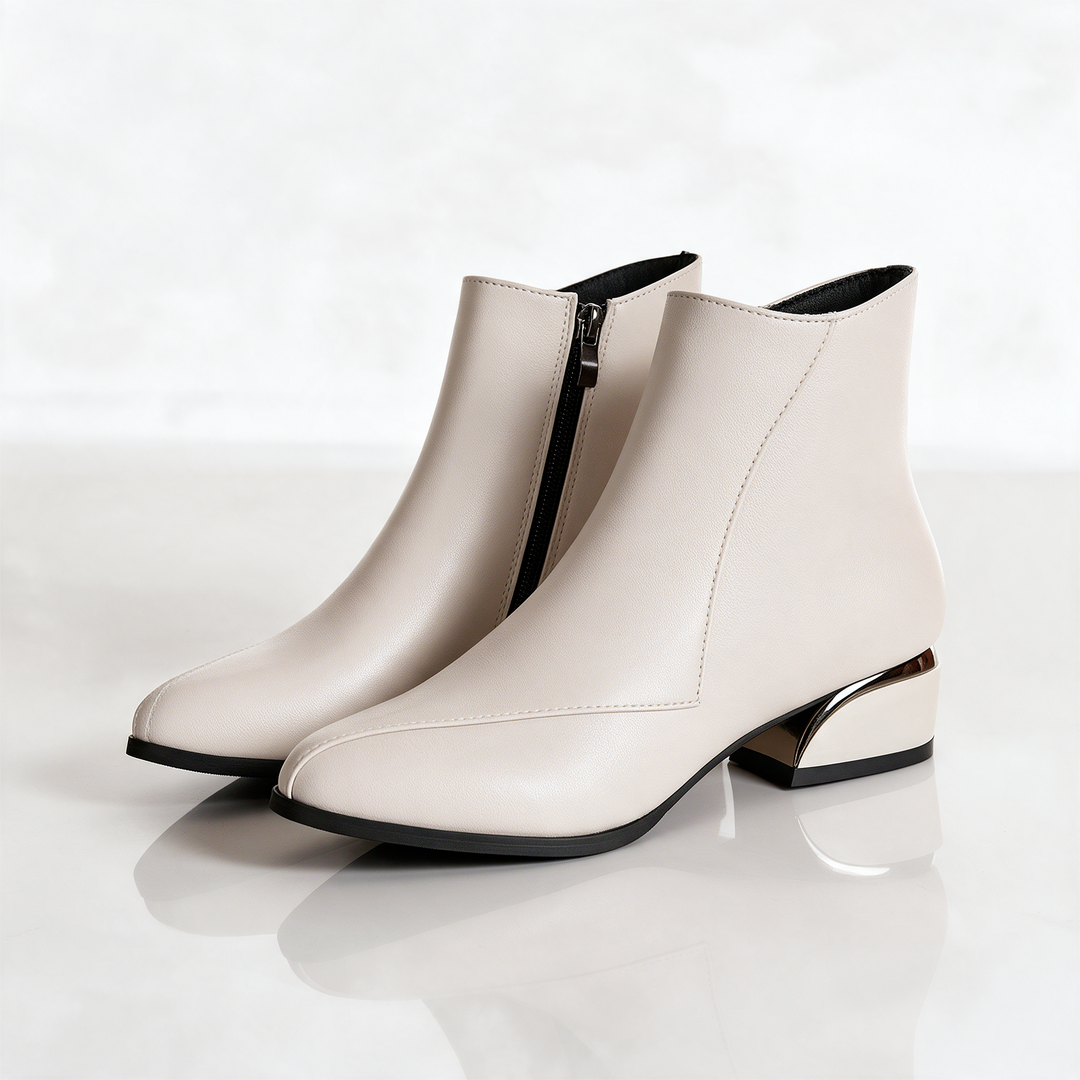 Florence Gilt Heel Ankle Boot