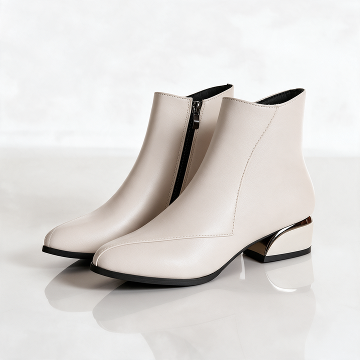 Florence Gilt Heel Ankle Boot