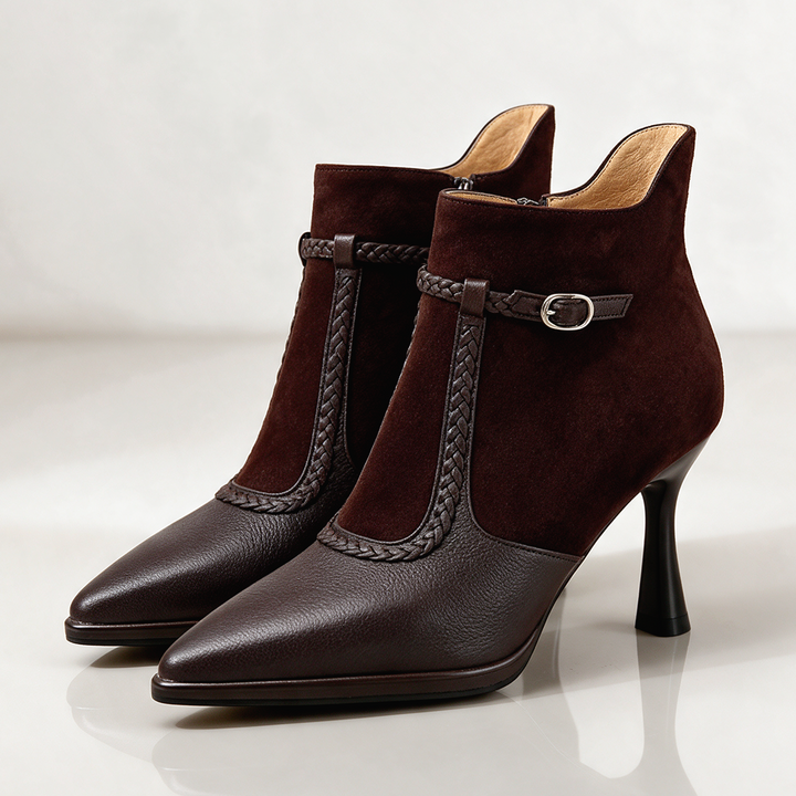 Florence Genuine Leather Ankle Boots