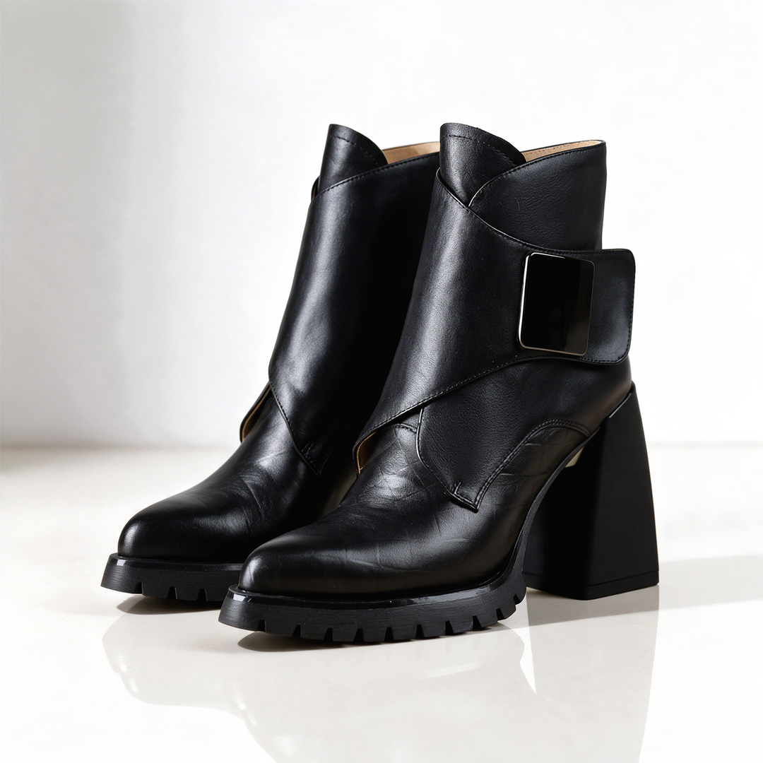 Kensington Buckle Ankle Boots