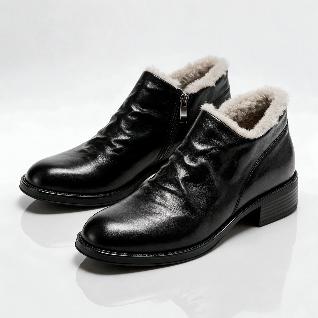 Cotswold Sheepskin Velvet Ankle Boots