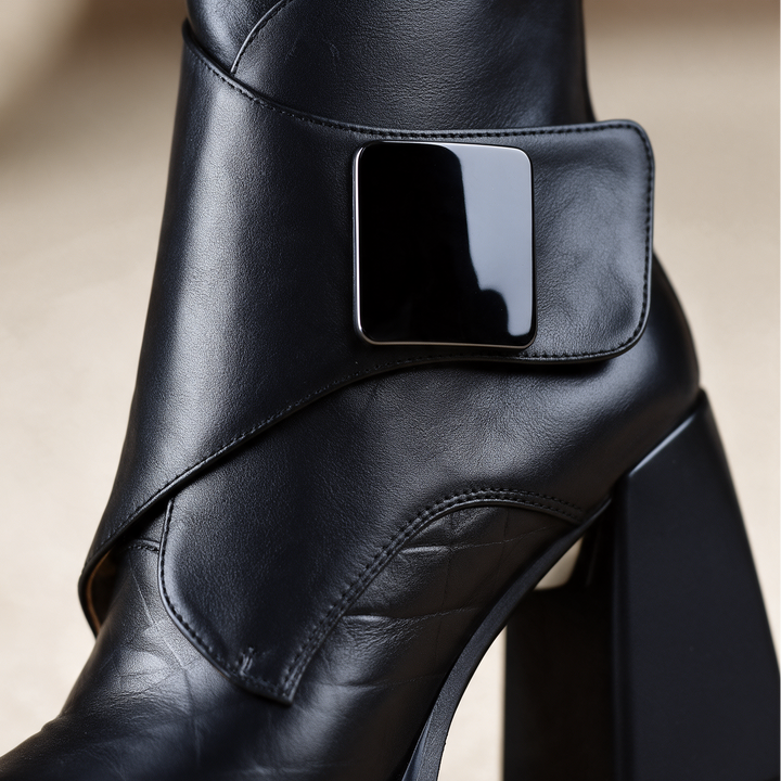 Kensington Buckle Ankle Boots