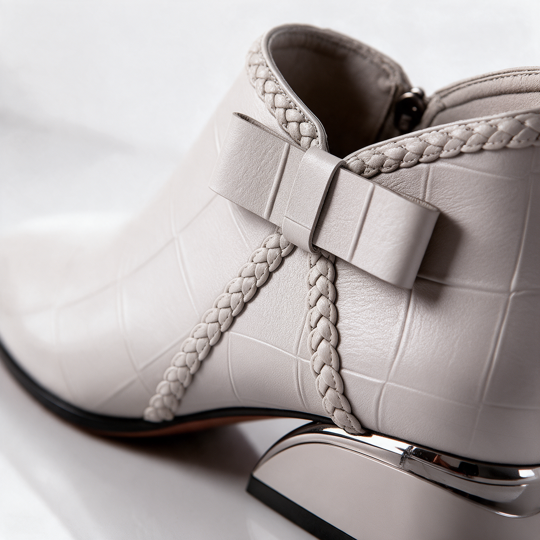 Wren Croc Braided Boots