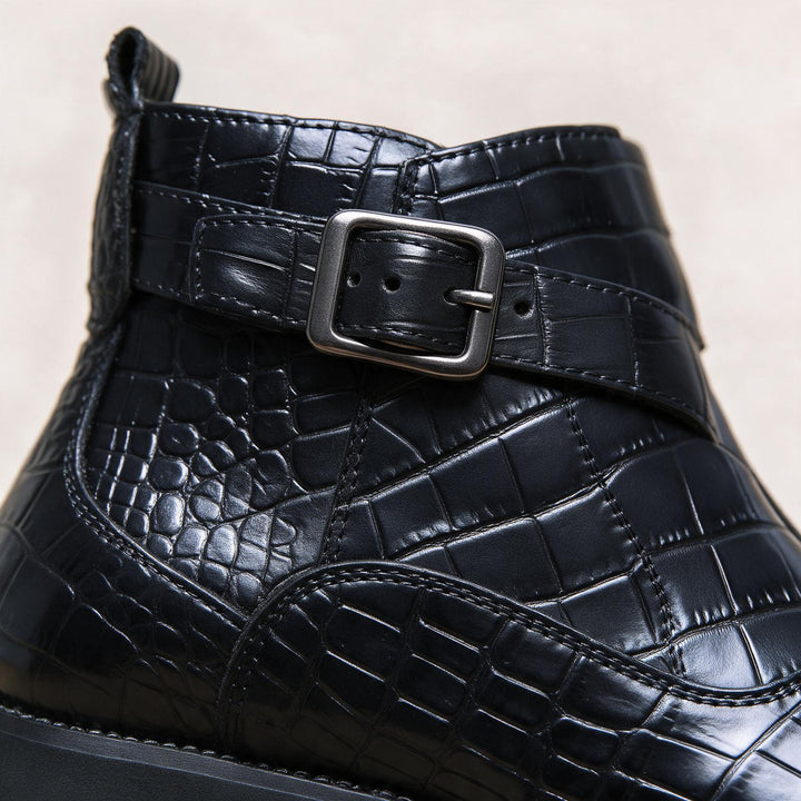 Dutton Croc Zip Boots