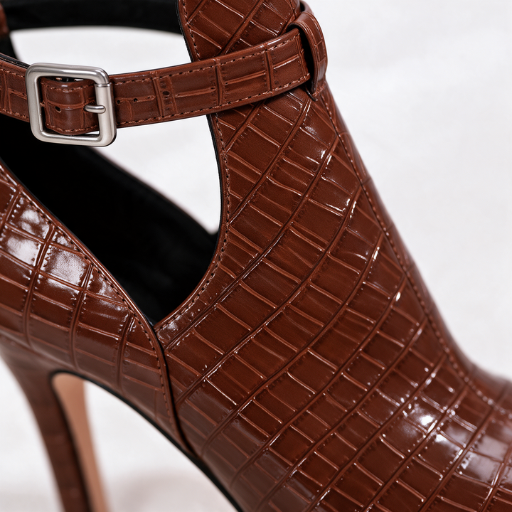 Harper Lane Gator Stiletto Heels
