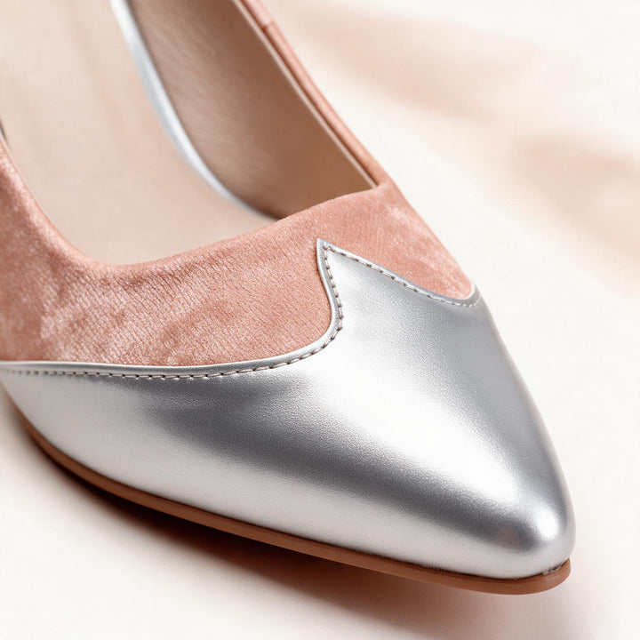Bella Silver Point Pumps