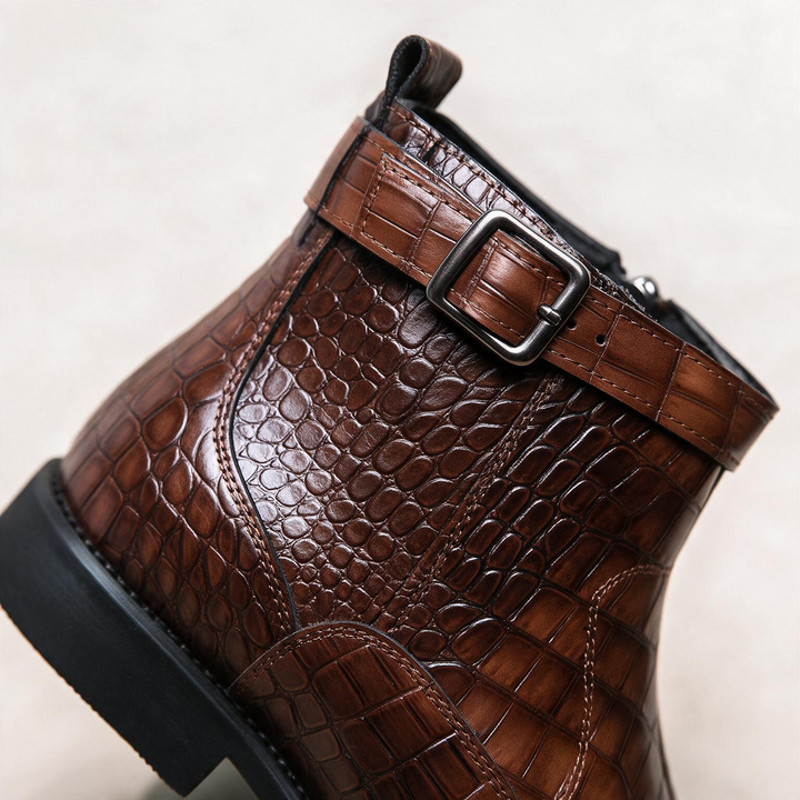 Dutton Croc Zip Boots