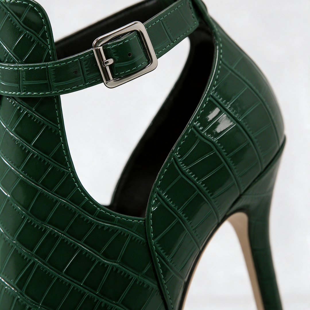 Harper Lane Gator Stiletto Heels