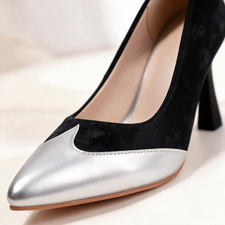 Bella Silver Point Pumps