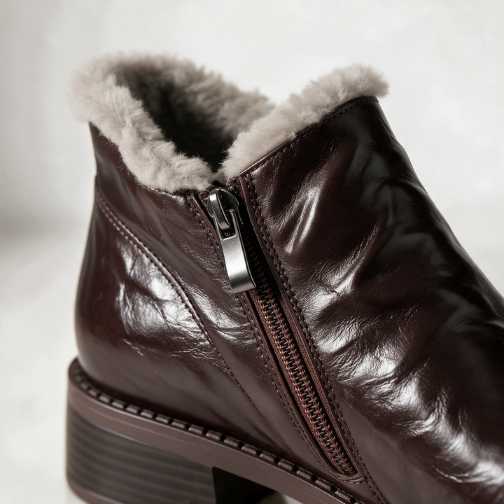 Cotswold Sheepskin Velvet Ankle Boots