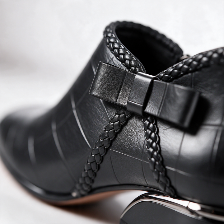Wren Croc Braided Boots