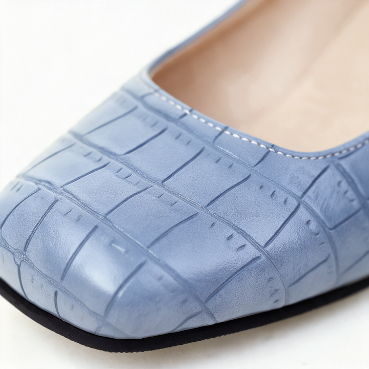 Florence Croc Block Heels
