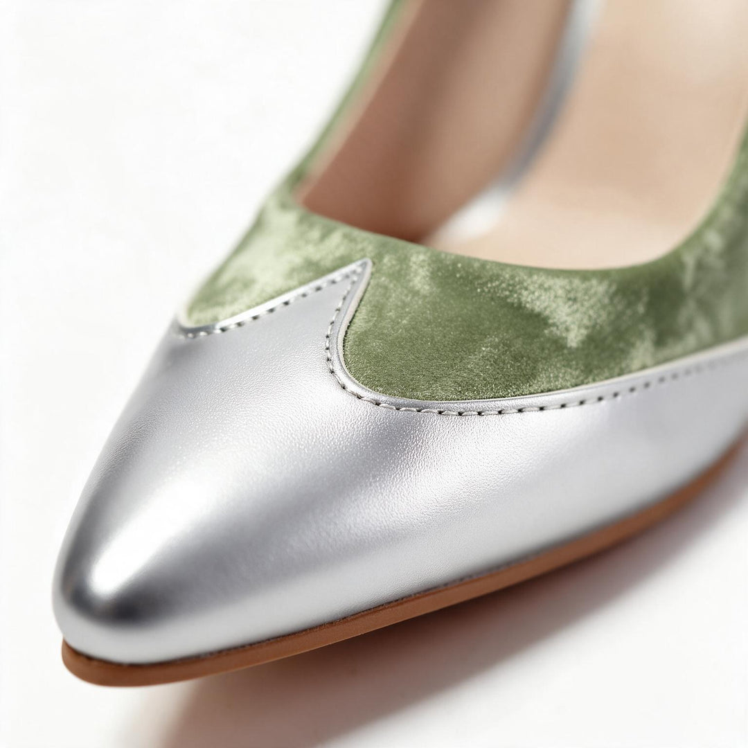 Bella Silver Point Pumps